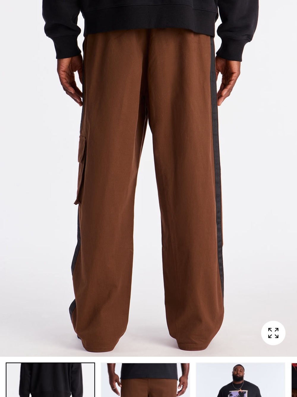 Fashion Nova Men's Brown Cargo Type Pants Comfortable
